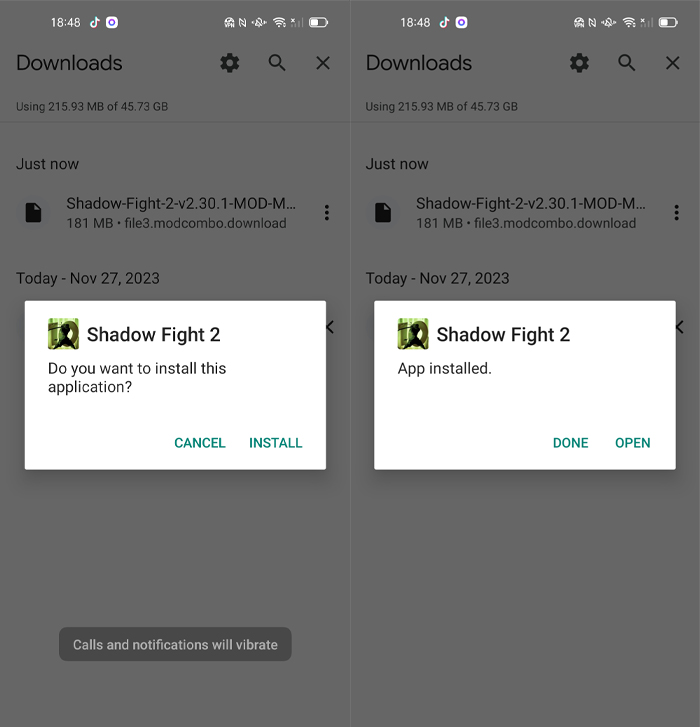 how to install apk and obb files in modcombo
