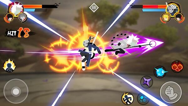 stickman ninja 3v3 battle mod apk download