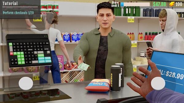supermarket manager simulator mod apk